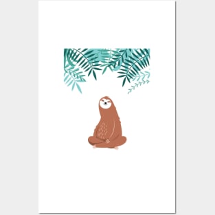 Chilling sloth Posters and Art